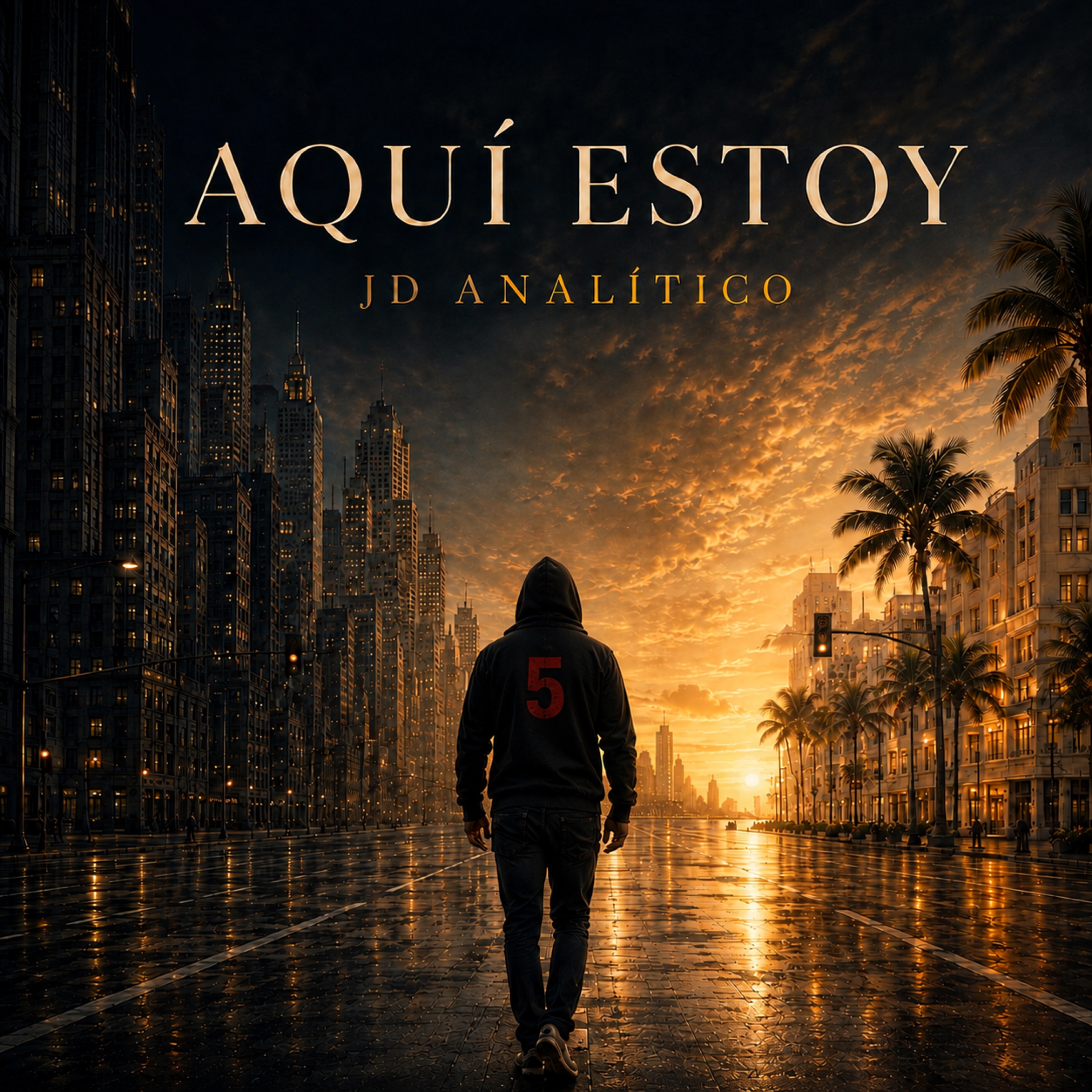 AQUÍ ESTOY album artwork by JD "Analitico"